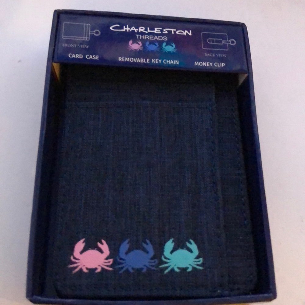🆕❤️🎉HP🎉Charleston Threads Denim Men Card Case Holder